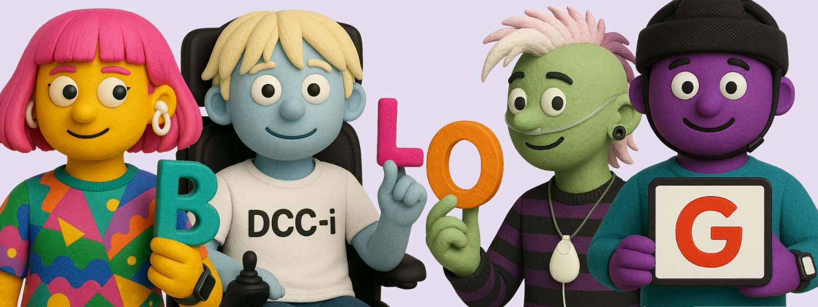 TECWorks Blog heroes holding up letters that spell BLOG